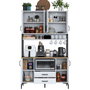 Hanah Home Gabinete Multipropósito Blanco y Nuez JE169 - 3260